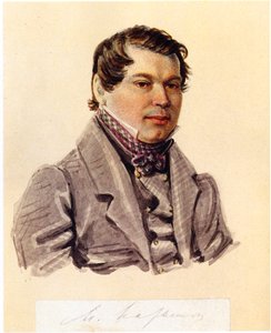 Portrett av Decembrist Mikhail Naryshkin 1798-1863, 1832-1833 av Nikolai Alexandrovich Bestuzhev