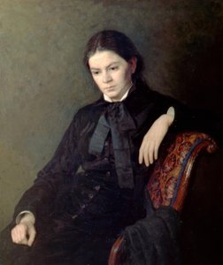 Portrett av en ukjent dame av Nikolai Alexandrovich Yaroshenko