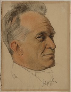 Portrett av Alexander Dmitrievich Tsiurupa 1870-1928, 1922
