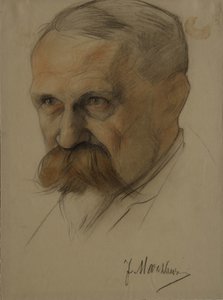 Portrett av Julian Marchlewski 1866-1925, tidlig på 1920-tallet