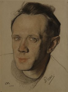 Portrett av Mikhail Alexandrovich Chekhov 1891-1955, 1921