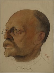 Portrett av Vikenty Vikentyevich Veresaev 1867-1945, 1923 av Nikolai Andreevich Andreev