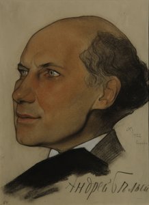 Portrett av poeten Andrei Bely 1880-1934, 1922