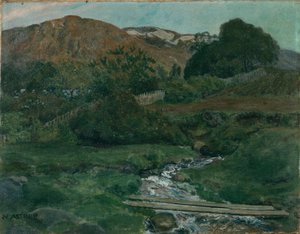 Lys natt i Jolster, ca. 1907 av Nikolai Astrup