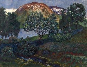 junikveld i hagen av Nikolai Astrup