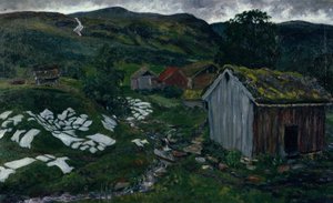 Regnvær atmosfære av Nikolai Astrup