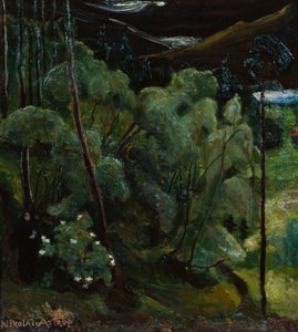 Kvinne i skogen av Nikolai Astrup