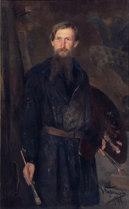 Portrett av kunstneren Viktor Vasnetsov 1848-1926, 1891