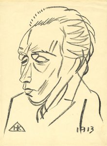 Portrett av poeten Velimir Khlebnikov 1885-1922, 1913