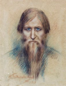 Portrett av den russiske mystikeren Grigori Yefimovich Rasputin (Rasputin