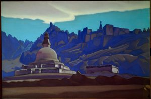 Grabbauten. Ladakh av Nikolai Konstantinowitsch Roerich