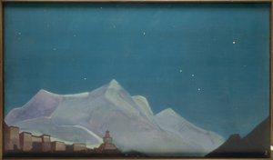 Hemis, kloster / maleri av N.K. Roerich av Nikolai Konstantinowitsch Roerich