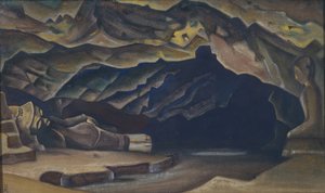 Parinirvana, 1935-1936 av Nikolai Konstantinowitsch Roerich
