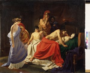 "" Achille pleure la mort de Achilles som klager over Patroklos død