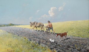 Pløying av åkeren, 1899