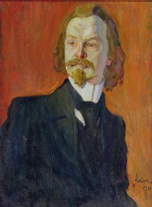 Portrett av Konstantin Balmont av Nikolai Pavlovich Ulyanov