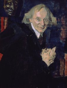 Portrett av poeten Vyacheslav Ivanovich Ivanov (1866-1949) ca. 1920 (olje på lerret)