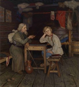 Ung munk, 1889 av Nikolai Petrovich Bogdanov Belsky