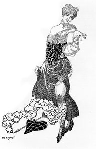 La Folichonette Illustrasjon for tidsskriftet Vesy The Scales, 1905