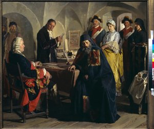 Prinsesse Praskovia Iousoupova (Yusupova) (1795-1820) før hun ble nonne. Maleri av Nicolas (Nikolai) Nevrev (1830-1904), olje på lerret