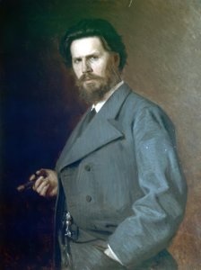Portrett av I. Kramskoy av Nikolai Yaroshenko