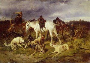 På jakt, 1870-tallet