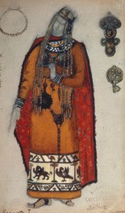 Wagner, Isolde / Figur av Roerich av Nikolai Konstantinowitsch Roerich