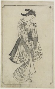 (Courtesan Holding a Battledore), 1739