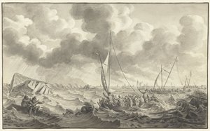 Dikebrudd ved Kampen, 1775 av Noach van der Meer (II)