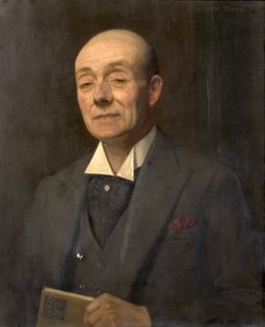 Edward P. Day, mester ved Bingham Public Elementary School (olje på lerret)