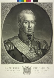 Frankrikes konge Karl X av Noel Francois Bertrand