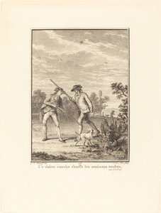 Voldelig trening kveler ømme følelser av Noël Le Mire after Jean Michel Moreau