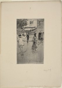 Avenue Trudaine på en regnværsdag av Norbert Goeneutte