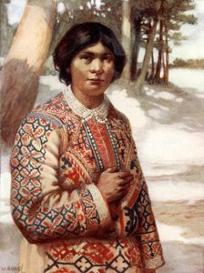 En Ostiak-kvinne, Sibir av Norman Hardy