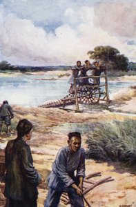 Kina: Et vannhjul (farge litho) av Norman Hardy