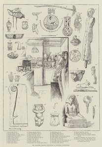 Mr Flinders Petries utstilling av egyptiske antikviteter