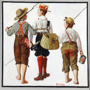 Fisketur, de kommer tilbake neste uke av Norman Rockwell