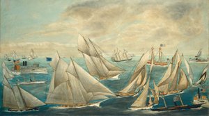 Imaginær regatta av America#39;s Cup-vinnere