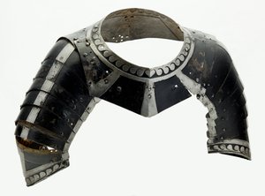 Almain Collar, ca. 1580 (lakkert stål med moderne skinn) av North German School