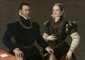 Portrett av et par, ca. 1580-1588 (olje på lerret)