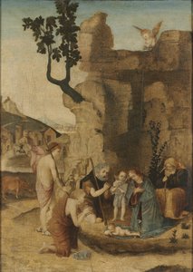 Tilbedelse av hyrdene av Northern Italy, late 15th early 16th Century