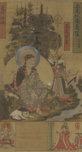 Ksitigarbha og Bodhisattva, Song-dynastiet, sent 10.-begynnelsen av 1000-tallet (blekk, farge og gull på silke)