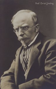 Christian Sinding, norsk komponist (s/hvitt foto) av Norwegian Photographer