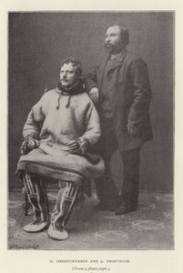 O Christofersen og A Trontheim (s/hvitt foto) av Norwegian Photographer