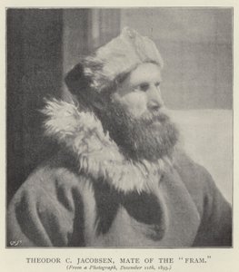 Theodor C Jacobsen, styrmann for "Fram" (s/hvitt-bilde) av Norwegian Photographer