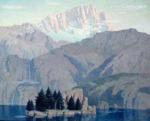 Foretelling the Sun, ca. 1920 (olje om bord)