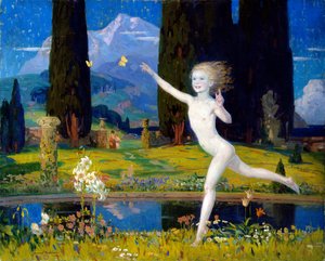 The Garden of Childhood, ca. 1922 (olje på lerret)