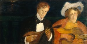 Nattfugler, Bokken Lasson og Sten Drewsen av Oda Krohg