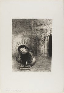 A Long Chrysalis, the Color of Blood, plate 2 av 6 av Odilon Redon