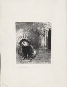 A Long Chrysalis, the Color of Blood, plate 2 av 6 av Odilon Redon